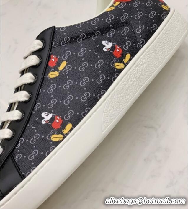 Classic Hot Gucci Disney x Gucci Mickey Mouse Ace Sneakers 71409 Black 2020