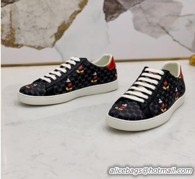 Classic Hot Gucci Disney x Gucci Mickey Mouse Ace Sneakers 71409 Black 2020