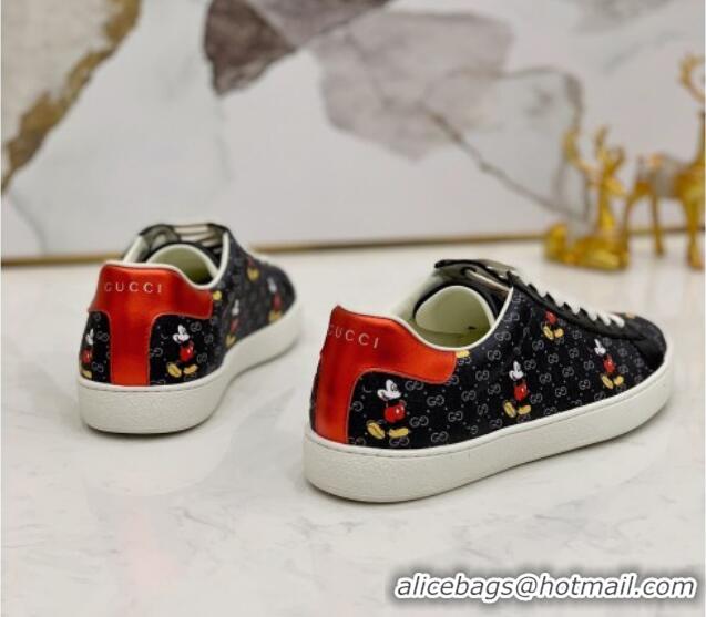 Classic Hot Gucci Disney x Gucci Mickey Mouse Ace Sneakers 71409 Black 2020