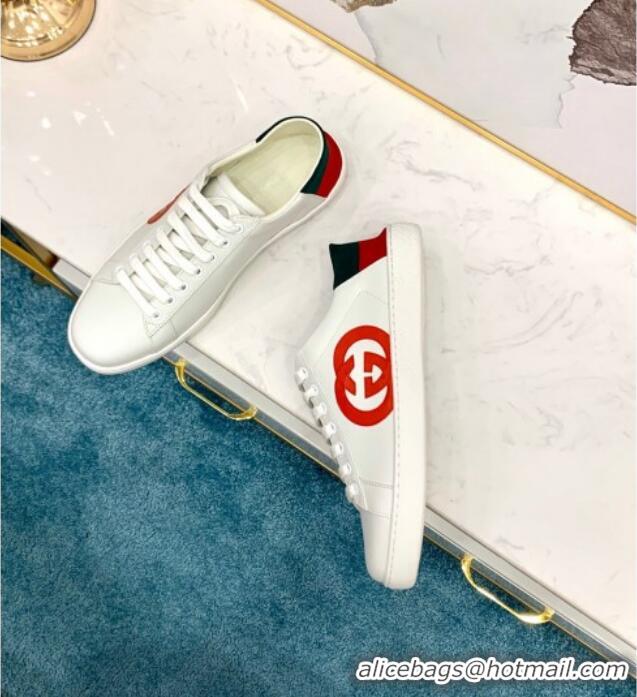 Trendy Design Gucci Web Leather Ace Sneakers with Interlocking G 603172 White 2020