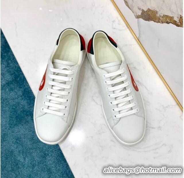 Trendy Design Gucci Web Leather Ace Sneakers with Interlocking G 603172 White 2020