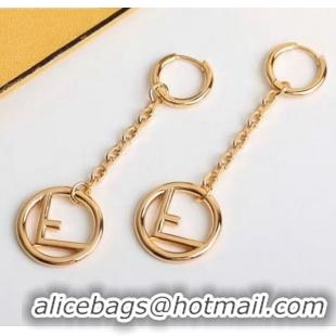 Buy Cheapest Fendi F Is Fendi Long Earrings F2851 Gold 2020