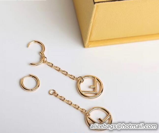 Buy Cheapest Fendi F Is Fendi Long Earrings F2851 Gold 2020