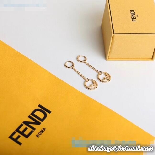 Buy Cheapest Fendi F Is Fendi Long Earrings F2851 Gold 2020