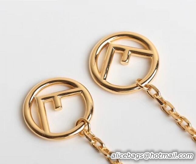 Buy Cheapest Fendi F Is Fendi Long Earrings F2851 Gold 2020