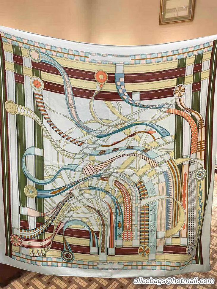 Luxury Classic Hermes Silk and Cashmere Square Scarf 140x140cm H2080826 2020