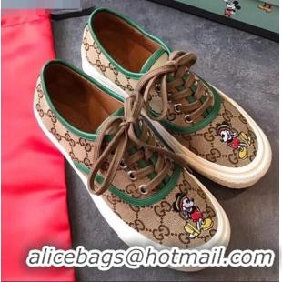 Most Popular Disney x Gucci GG Sneakers 72728 Green 2020 