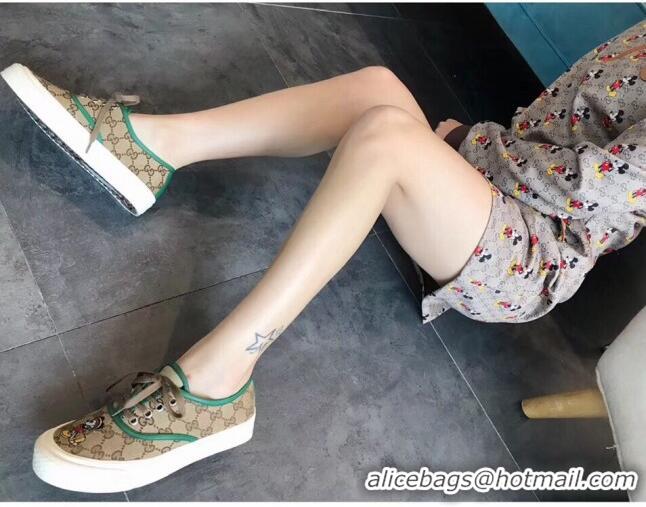 Most Popular Disney x Gucci GG Sneakers 72728 Green 2020 