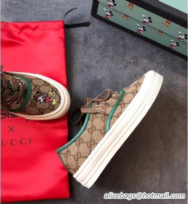 Most Popular Disney x Gucci GG Sneakers 72728 Green 2020 