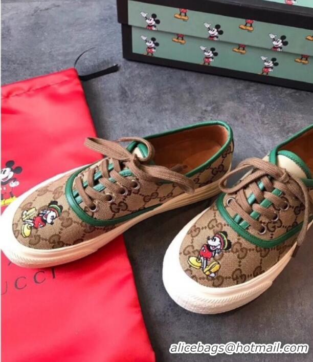 Most Popular Disney x Gucci GG Sneakers 72728 Green 2020 