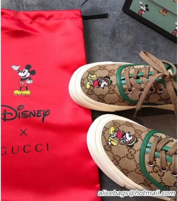 Most Popular Disney x Gucci GG Sneakers 72728 Green 2020 