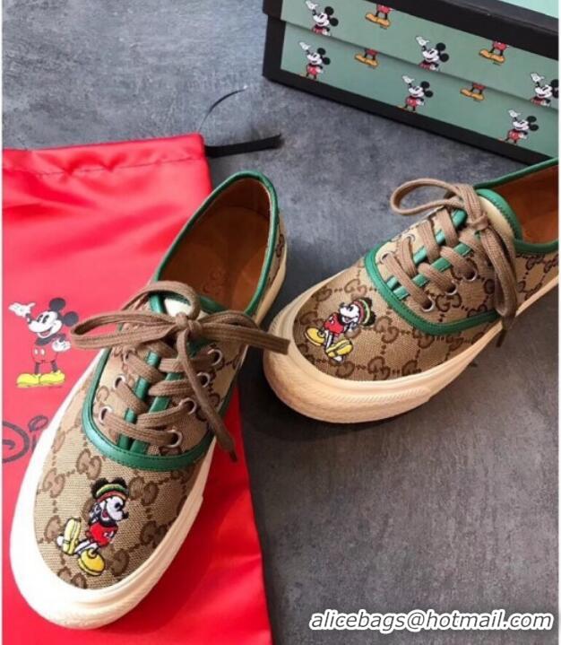 Most Popular Disney x Gucci GG Sneakers 72728 Green 2020 