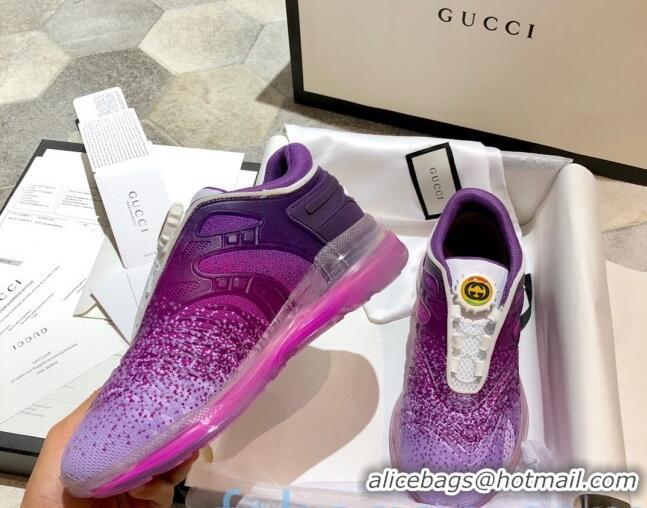 Luxury Gucci Ultrapace R Sneakers 81745 Purple/White 2020