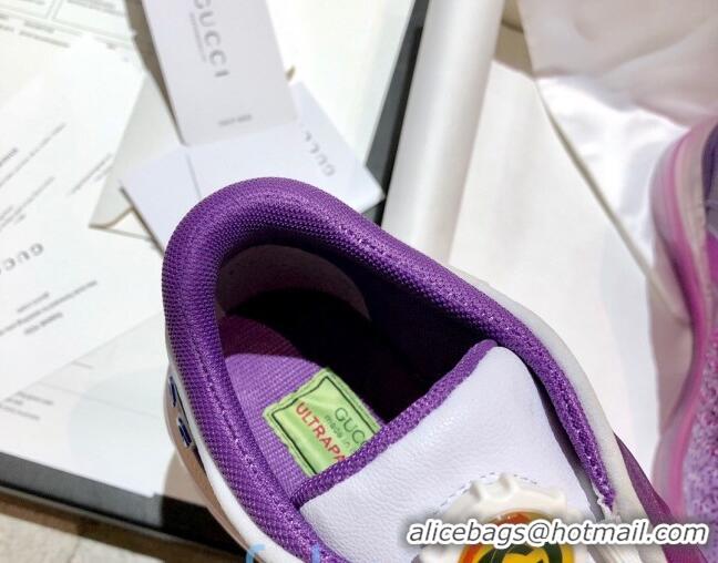 Luxury Gucci Ultrapace R Sneakers 81745 Purple/White 2020