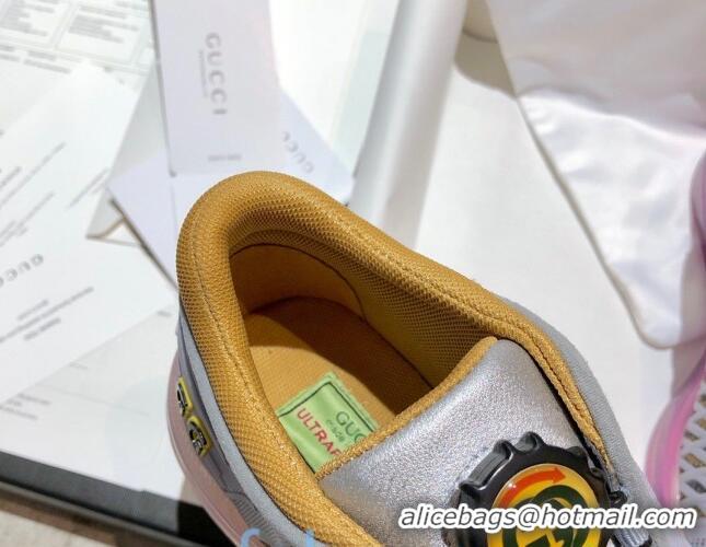 Practical Gucci Ultrapace R Sneakers 81745 Grey/Yellow 2020