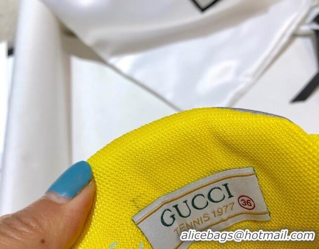 Original Cheap Gucci Ultrapace R Sneakers 81745 White/Black/Yellow 2020