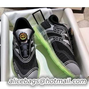 Best Price Gucci Ultrapace R Sneakers 81745 Black/Silver 2020