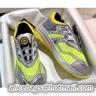 Best Price Gucci Ultrapace R Sneakers 81745 Silver/Yellow2020