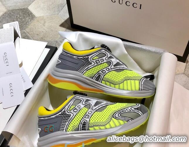 Best Price Gucci Ultrapace R Sneakers 81745 Silver/Yellow2020