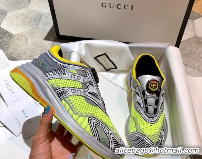 Best Price Gucci Ultrapace R Sneakers 81745 Silver/Yellow2020