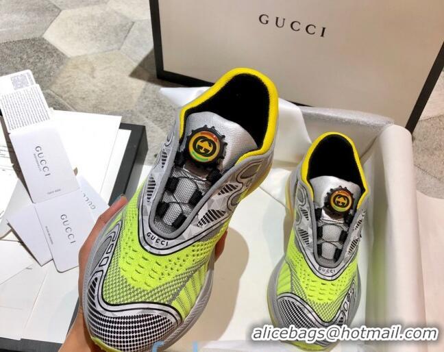 Best Price Gucci Ultrapace R Sneakers 81745 Silver/Yellow2020