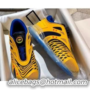 Best Price Gucci Ultrapace R Sneakers 81745 Yellow/Blue 2020