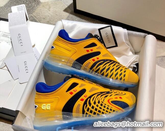 Best Price Gucci Ultrapace R Sneakers 81745 Yellow/Blue 2020