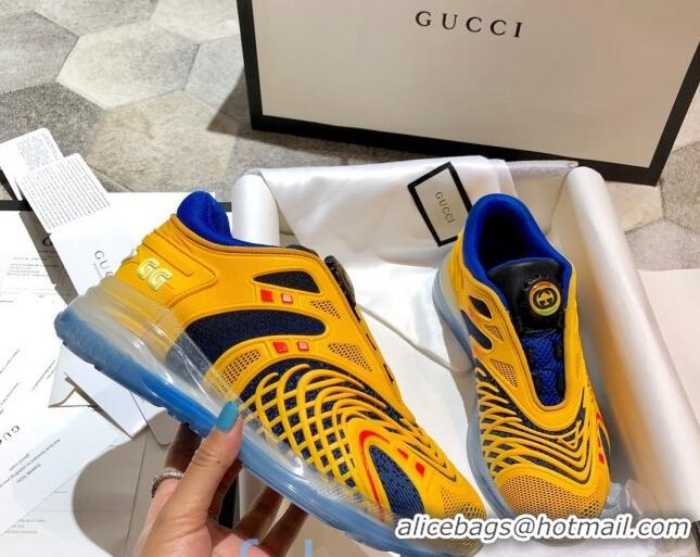 Best Price Gucci Ultrapace R Sneakers 81745 Yellow/Blue 2020