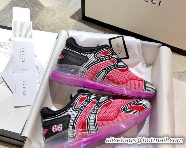 Classic Cheap Gucci Ultrapace R Sneakers 81745 Pink/Silver 2020