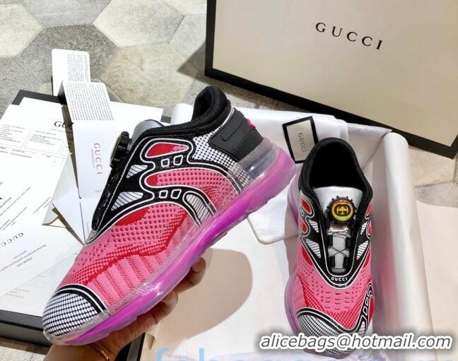 Classic Cheap Gucci Ultrapace R Sneakers 81745 Pink/Silver 2020