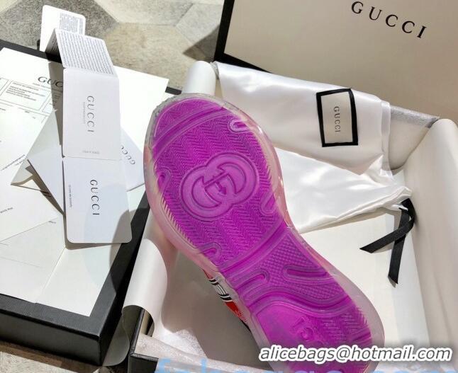 Classic Cheap Gucci Ultrapace R Sneakers 81745 Pink/Silver 2020