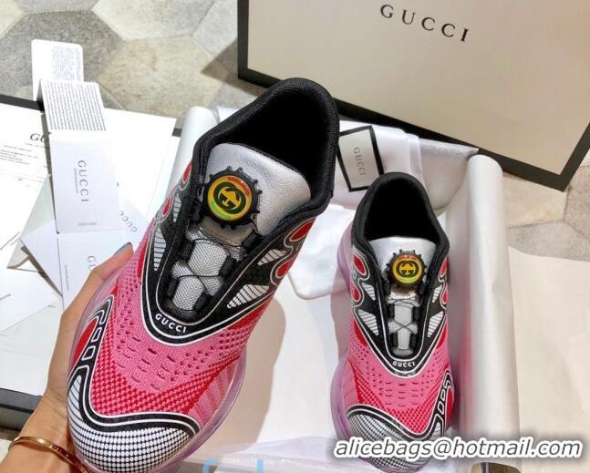 Classic Cheap Gucci Ultrapace R Sneakers 81745 Pink/Silver 2020