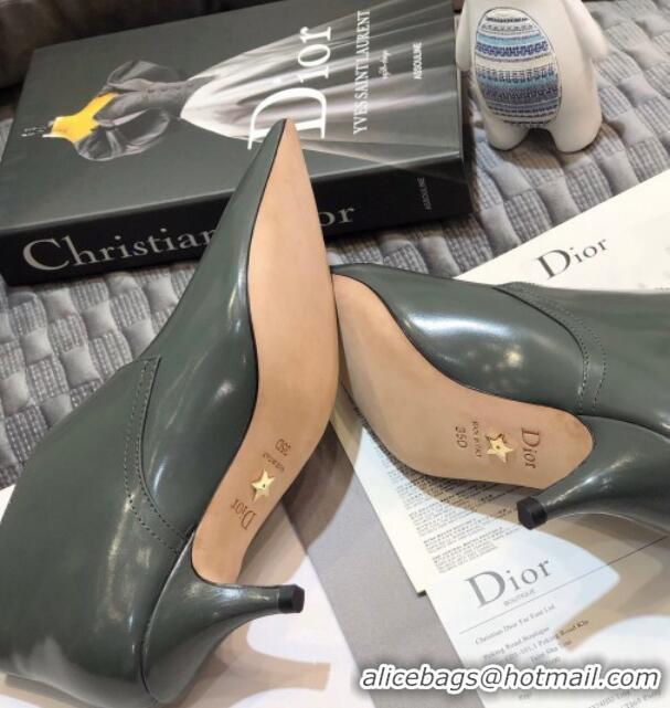 Sumptuous Dior J'Adior Swing Calfskin Point-toe Pumps with Belt Buckle 00950 Green