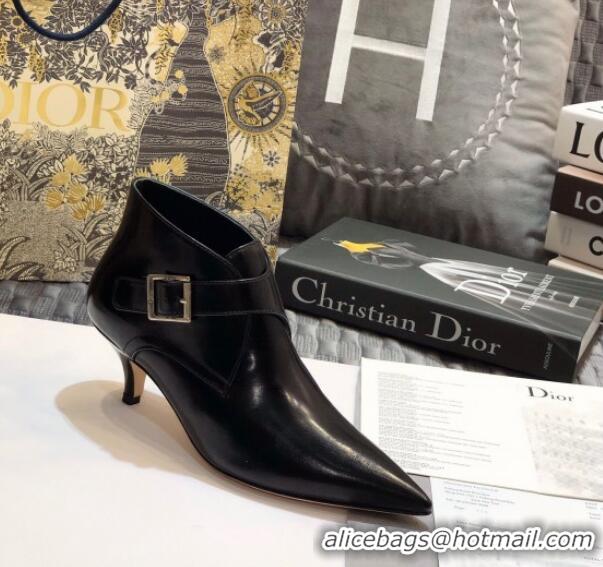 Popular Style Dior J'Adior Swing Calfskin Point-toe Pumps with Belt Buckle 00950 Black