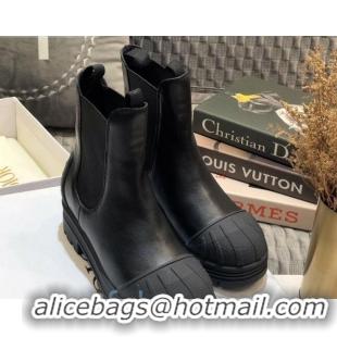 Charming Dior Iron Calfskin Short Boots 91046 Black 2020