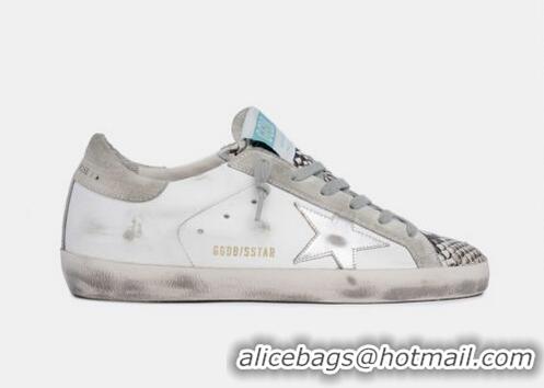 Top Grade Golden Goose GGDB White Super-Star Sneakers With Snake-print Insert GGBD22