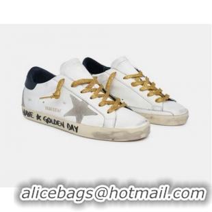 Discount Golden Goose GGDB Super-Star Sneakers With Handwritten Have a Golden Day Lettering GGBD24