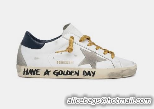 Discount Golden Goose GGDB Super-Star Sneakers With Handwritten Have a Golden Day Lettering GGBD24