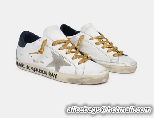 Discount Golden Goose GGDB Super-Star Sneakers With Handwritten Have a Golden Day Lettering GGBD24