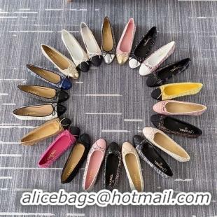 Grade Quality Chanel Tweed Classic Bow Ballerinas Flats G40307