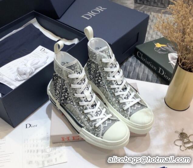 Best Quality Dior x Shawn B23 High-top Sneakers in Embroidered Canvas 92604