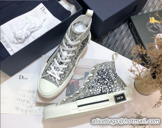 Best Quality Dior x Shawn B23 High-top Sneakers in Embroidered Canvas 92604