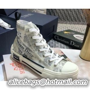 Low Price Dior x Danile Arsham B23 High-top Sneakers in White Canvas 92605