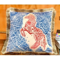 Popular Style Hermes Throw Pillow 45x45cm H2082417 Blue 2020