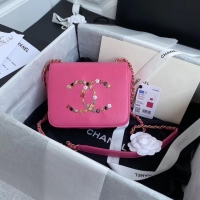 Top Quality Chanel Original Lather Flap Bag AS3699 rose