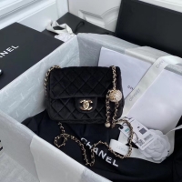 New Design Chanel Original Small velvet flap bag AS1115 black