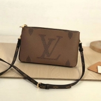 Best Quality Louis Vuitton Monogram Reverse Canvas Double Zip Pochette M69203