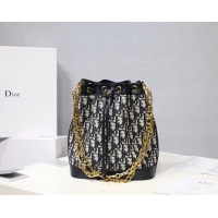 Perfect Dior original canvas bucket bag M0532 black