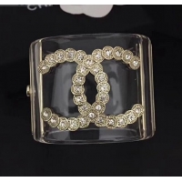 Unique Style Chanel Resin Crystal CC Cuff Bracelet CC7102 2019