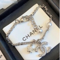 Discount Chanel Star Crystal Bracelet Silver A36138 2020